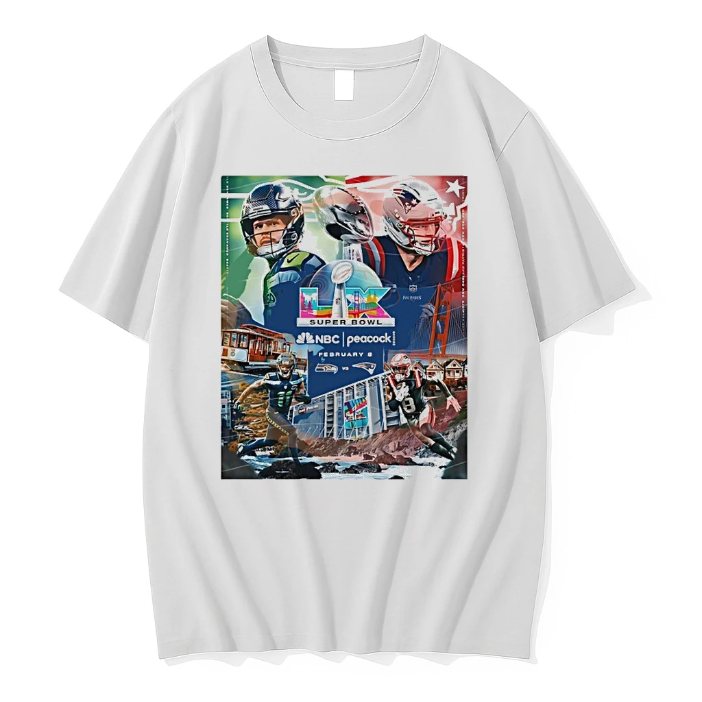 Seattle Seahawks Vs New England Patriots Super Bowl Lx 2026 Shirts