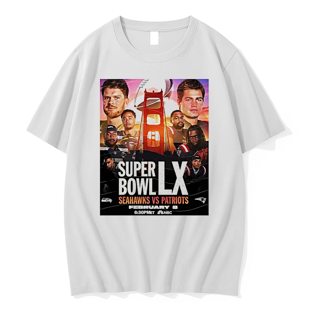 Seattle Seahawks Vs New England Patriots Super Bowl Lx Shirts
