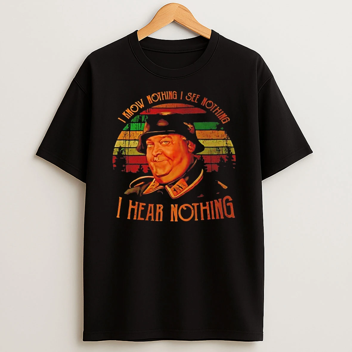 Sergeant Schultz I Know Nothing I See Nothing I Hear Nothing Vintage Shirts