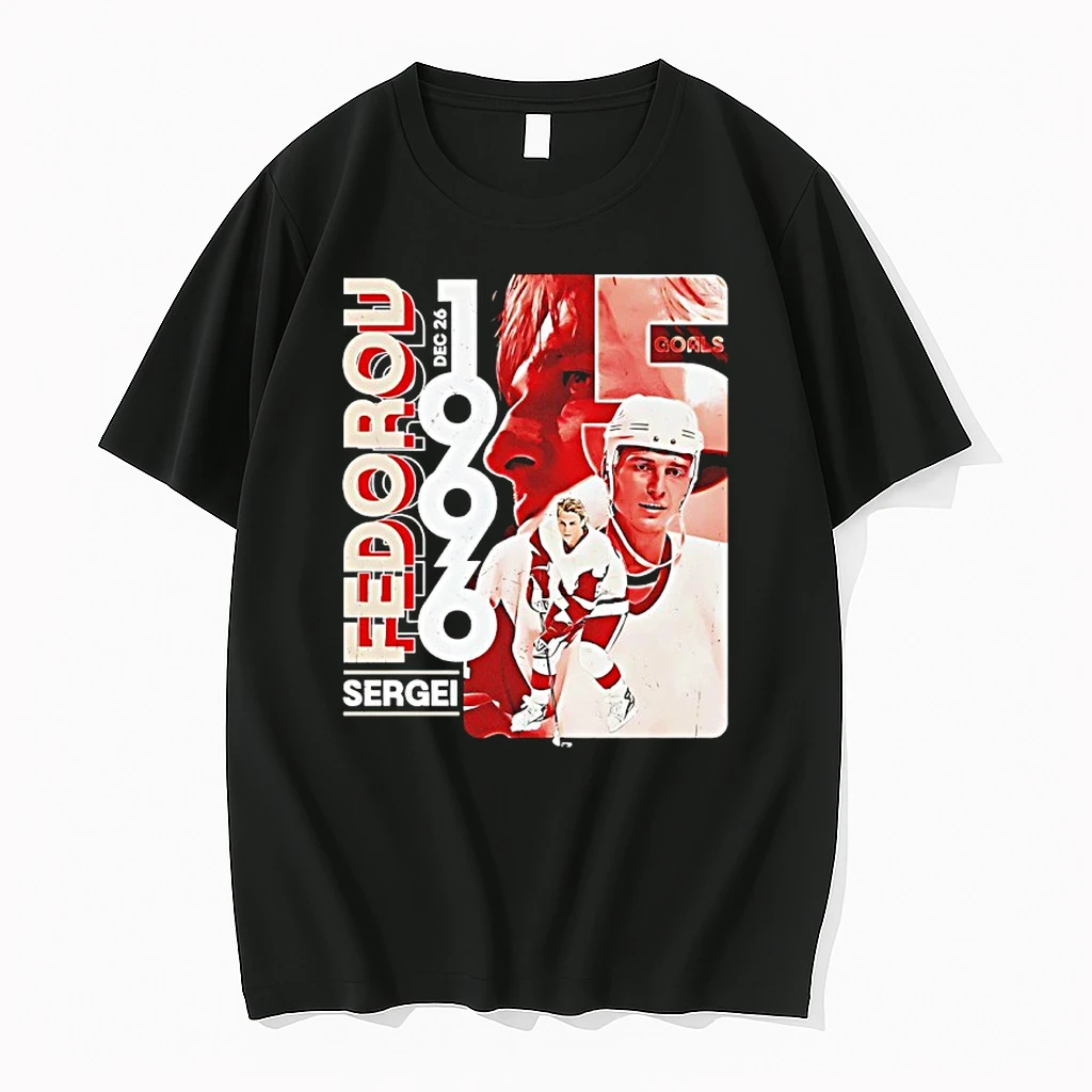 Sergei Fedorov Detroit Red Wings 5 Goal Game 1996 Vintage Shirts