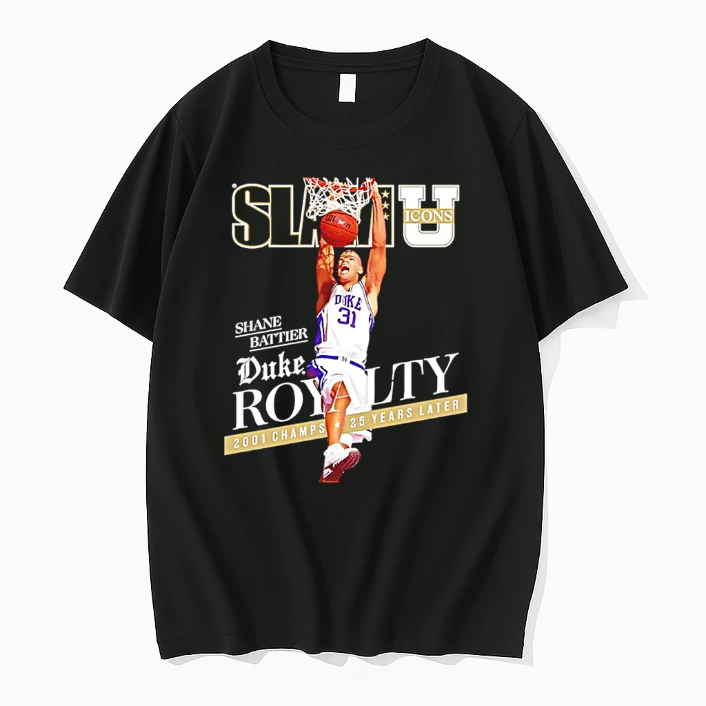 Shane Battier Duke Royalty 2001 Champs 25 Years Later Slam Cover Shirts