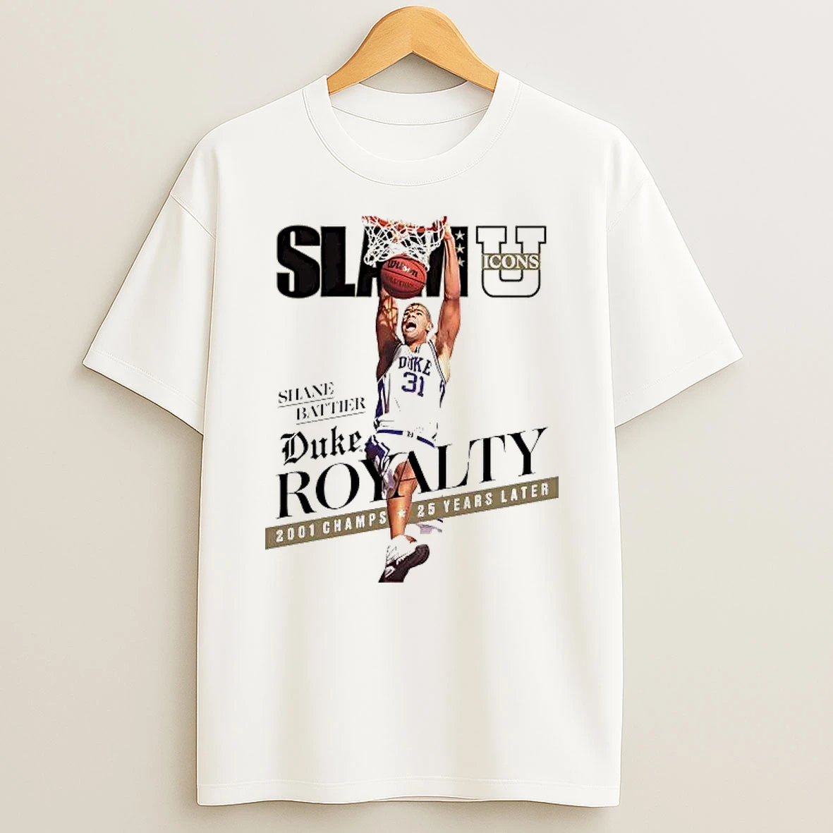 Shane Battier Slam 2001 Champs 25 Years Later Shirts