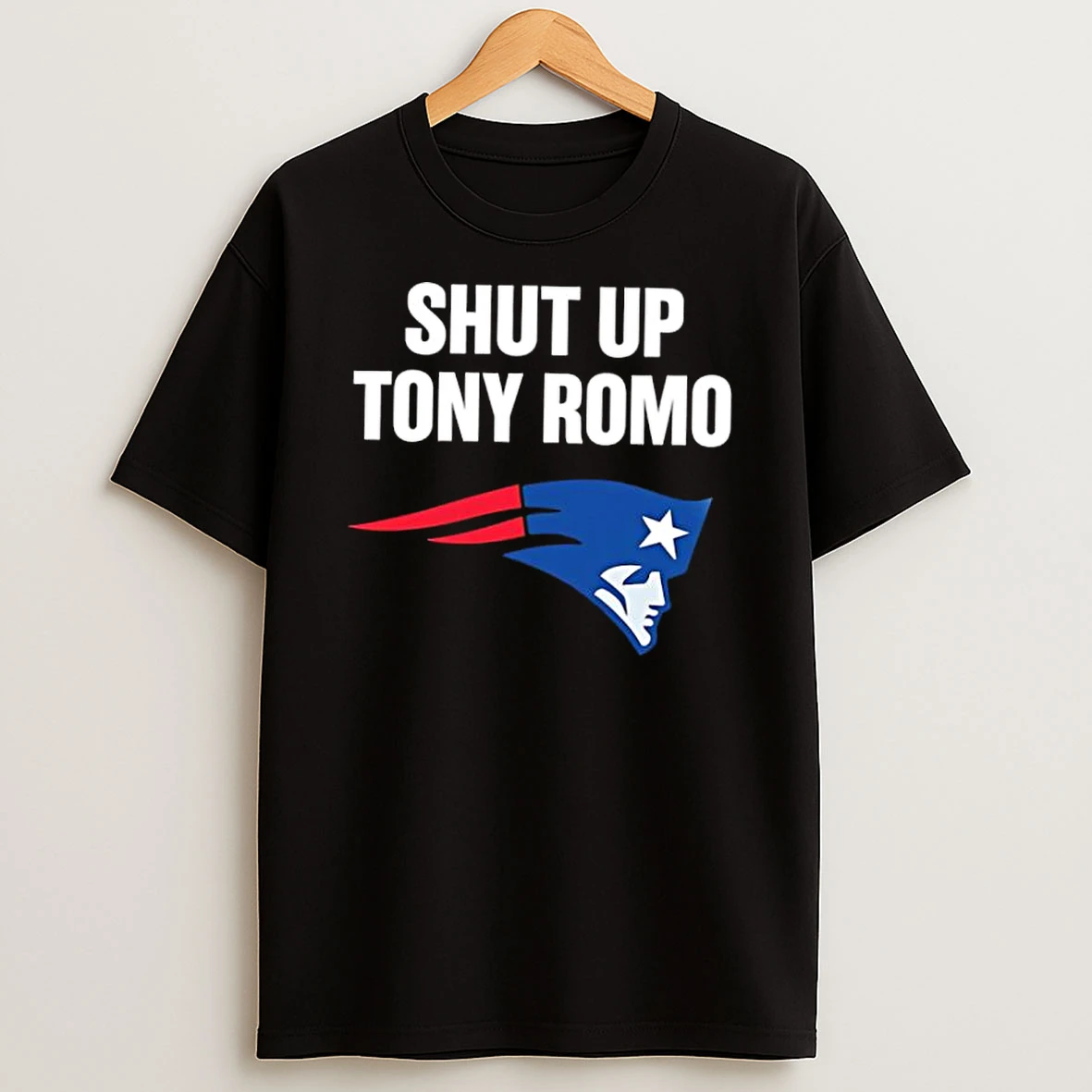 Shut Up Tony Romo New England Patriots Logo Shirts