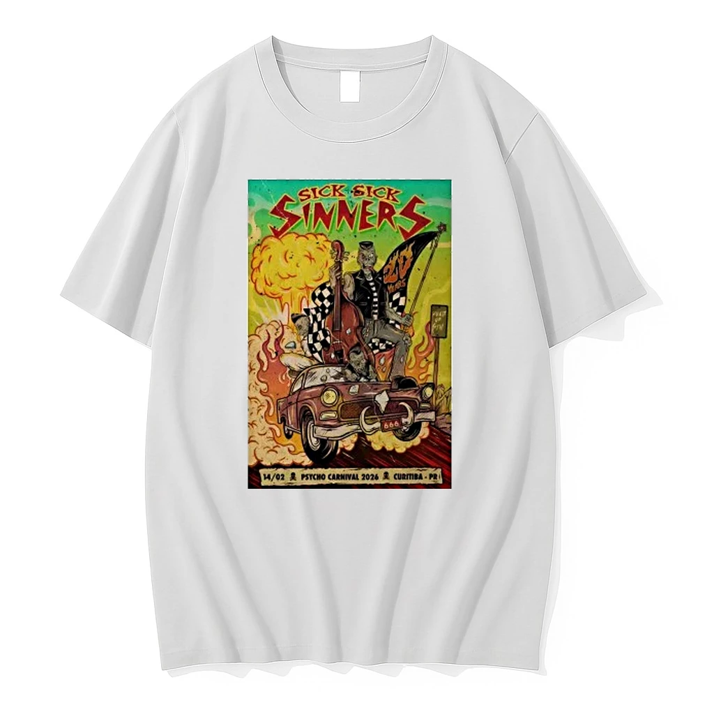 Sick Sick Sinners Feb 14 2026 Psycho Carnival Curitiba Pr Shirts