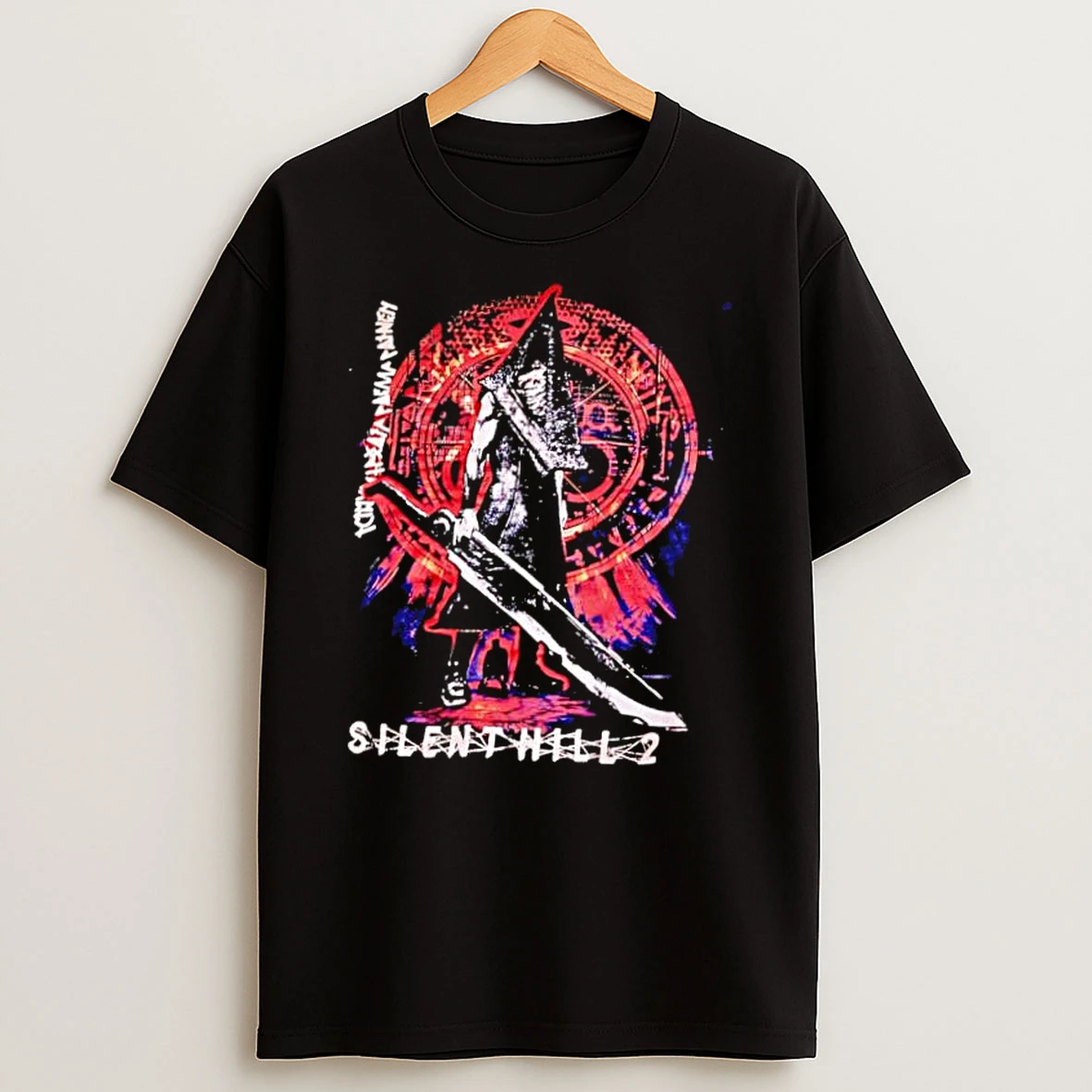 Silent Hill 2 Pyramid Head Red Halo Video Game Shirts