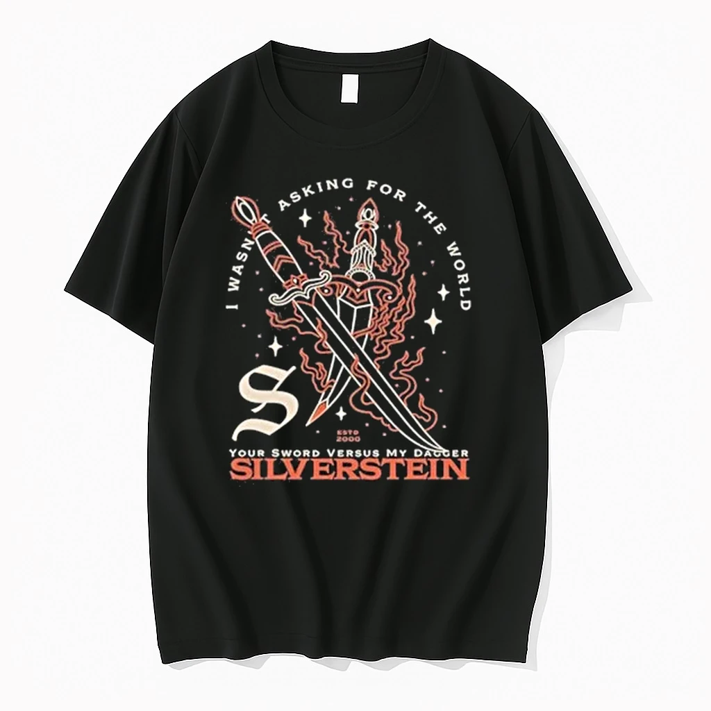 Silverstein Dagger Your Sword Versus My Dagger I Wasnt Asking For The World Shirts