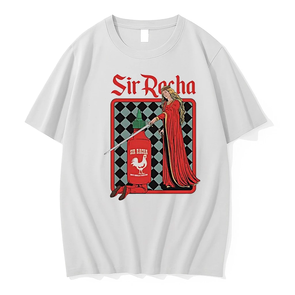 Sir Racha Hot Chilli Pepper Sriracha Sauce Medieval Knight Shirts