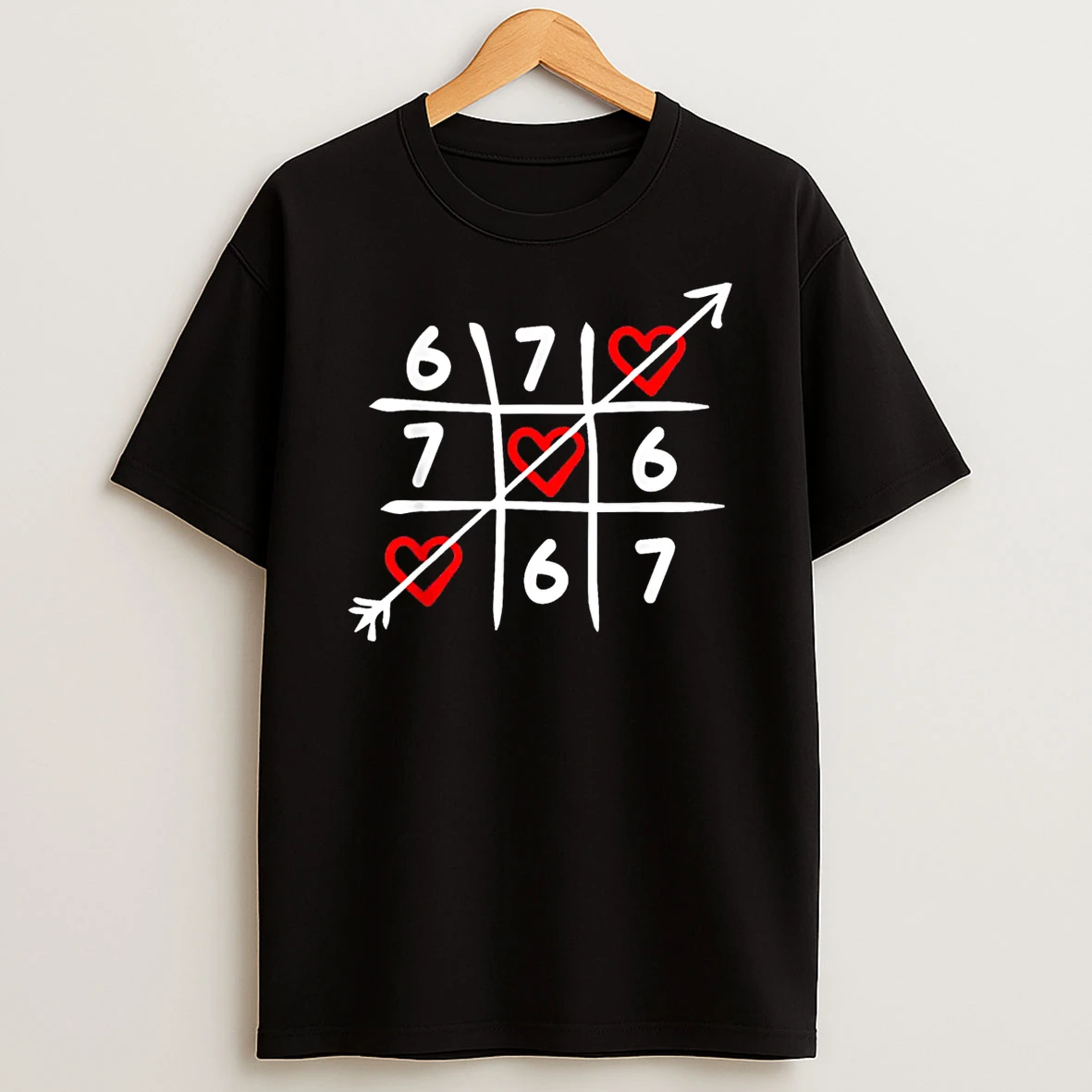 Six Seven 67 Meme 6 7 Valentines Day Heart Shirts