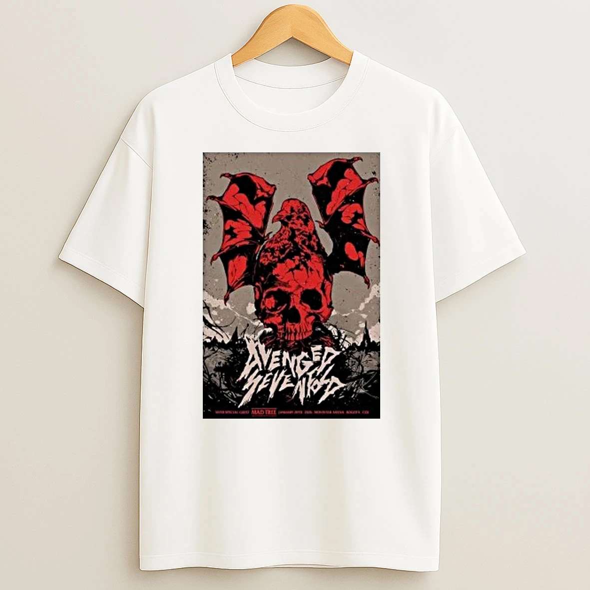 Skeleton Avenged Sevenfold Jan 20 2026 Bogota Col Shirts