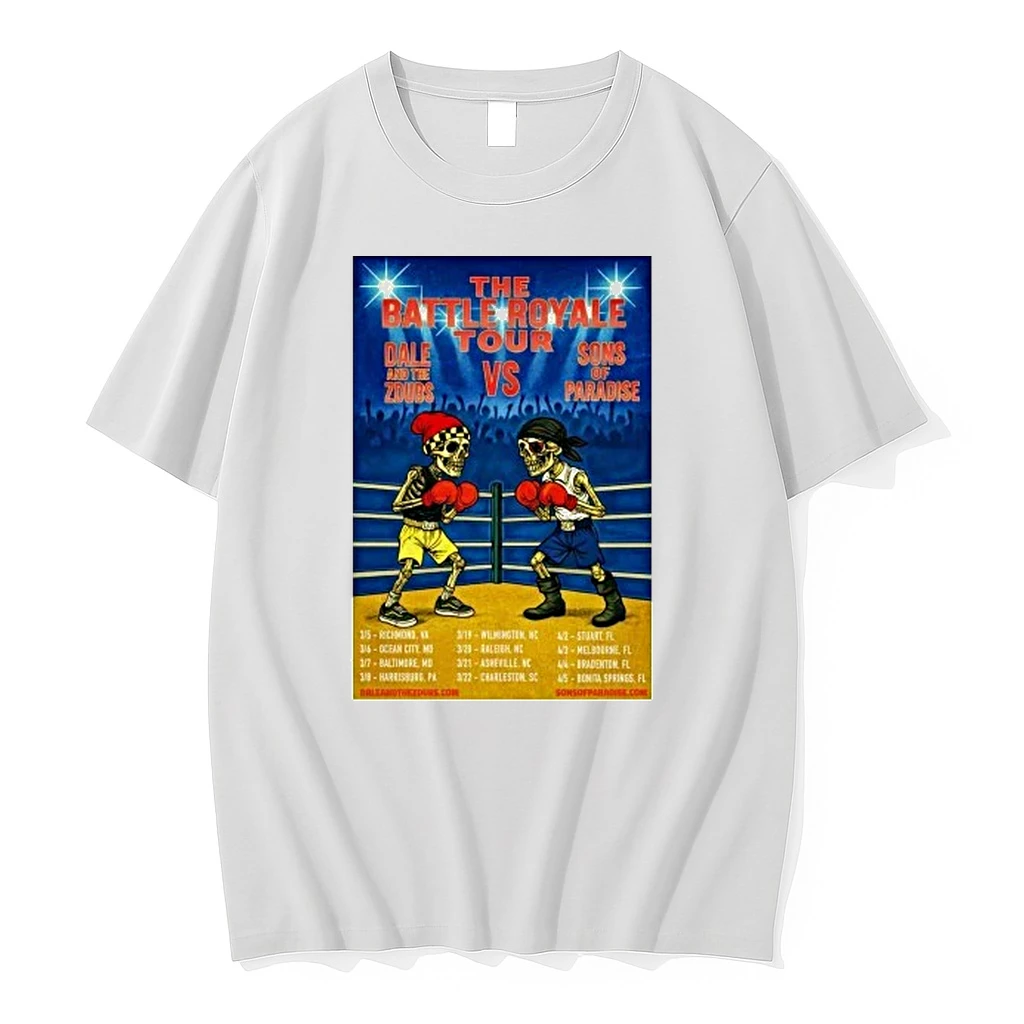 Skeleton Dale And The Zdubs Vs Sons Of Paradise The Battle Royale Tour 2026 Shirts