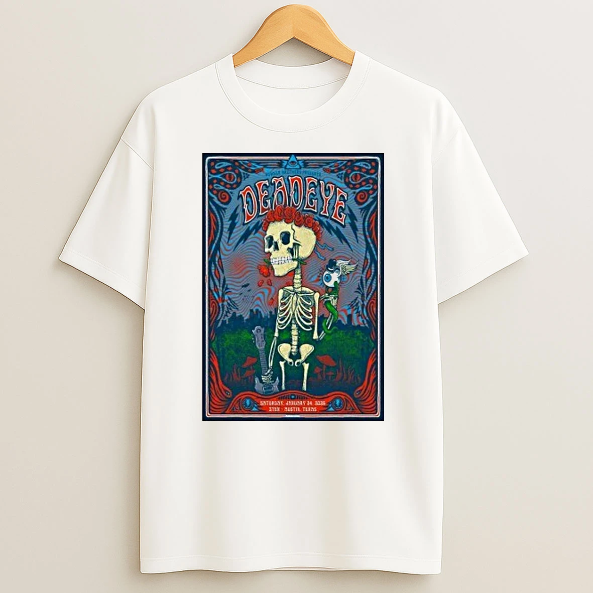 Skeleton Deadeye Jan 24 2026 Austin Texas Shirts
