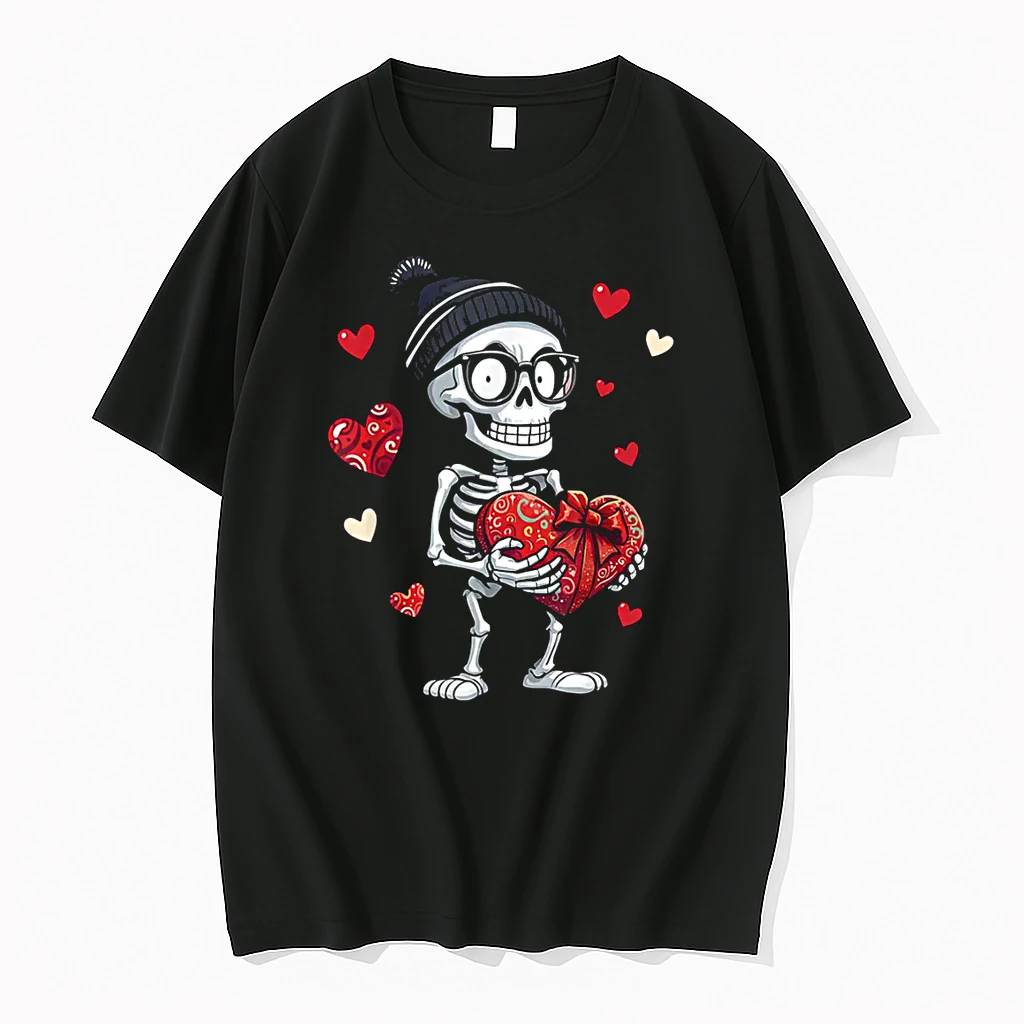 Skeleton Heart Valentines Day Shirts