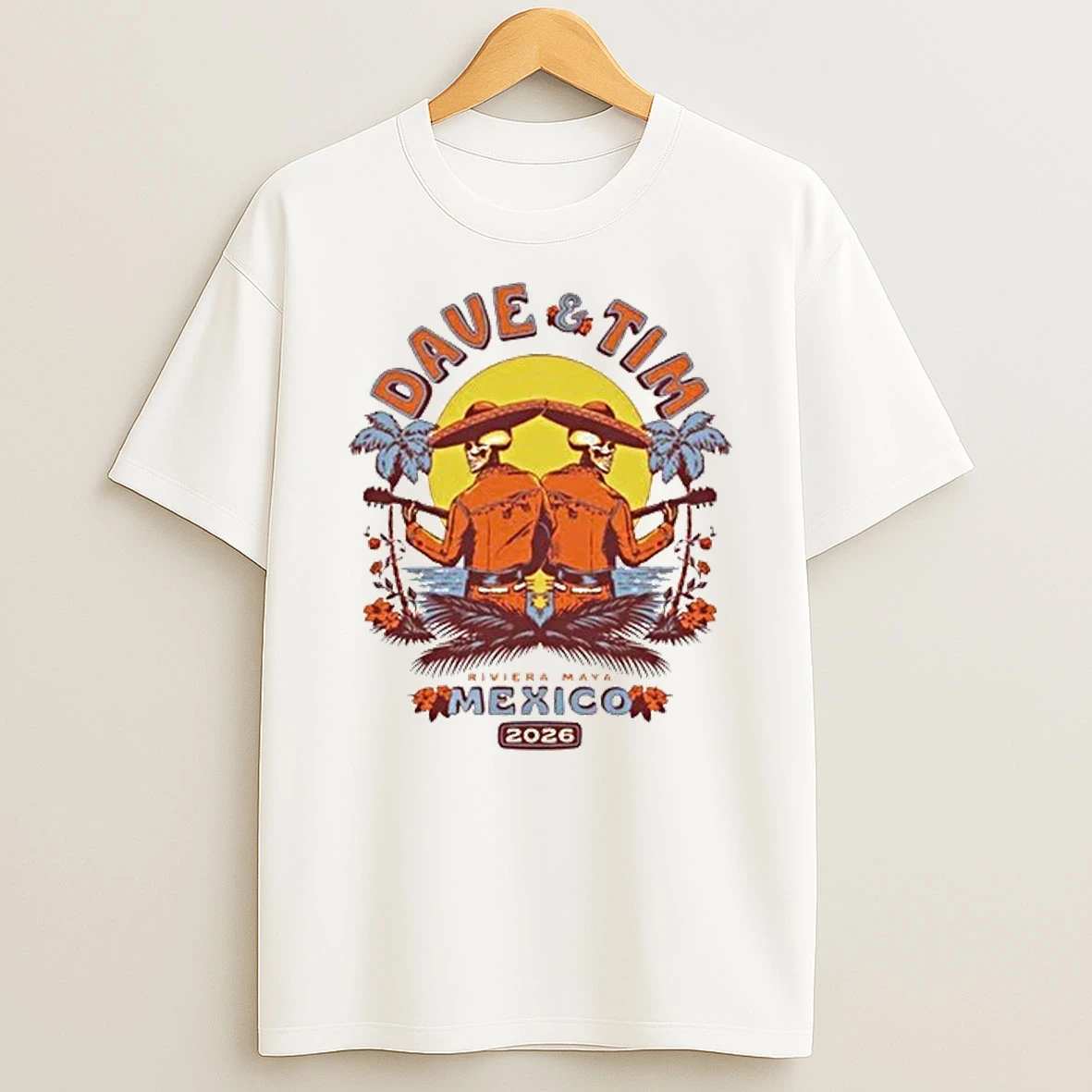 Skeletons Dave Matthews Tim Reynolds Mexico Concerts 2026 Shirts