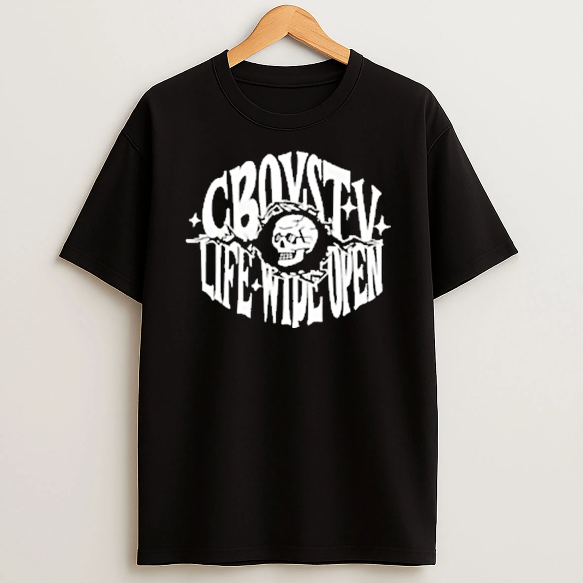 Skull Life Wide Open Militia Shirts