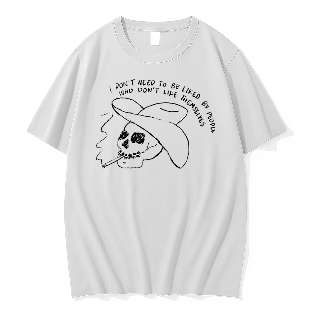 Skull Smoking I Dont Need To Be Liked By People Who Dont Like Themselves Shirts