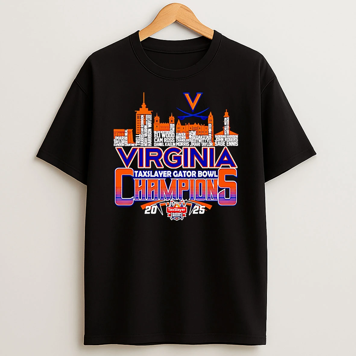 Skyline Virginia Taxslayer Gator Bowl Champions 2025 Shirts