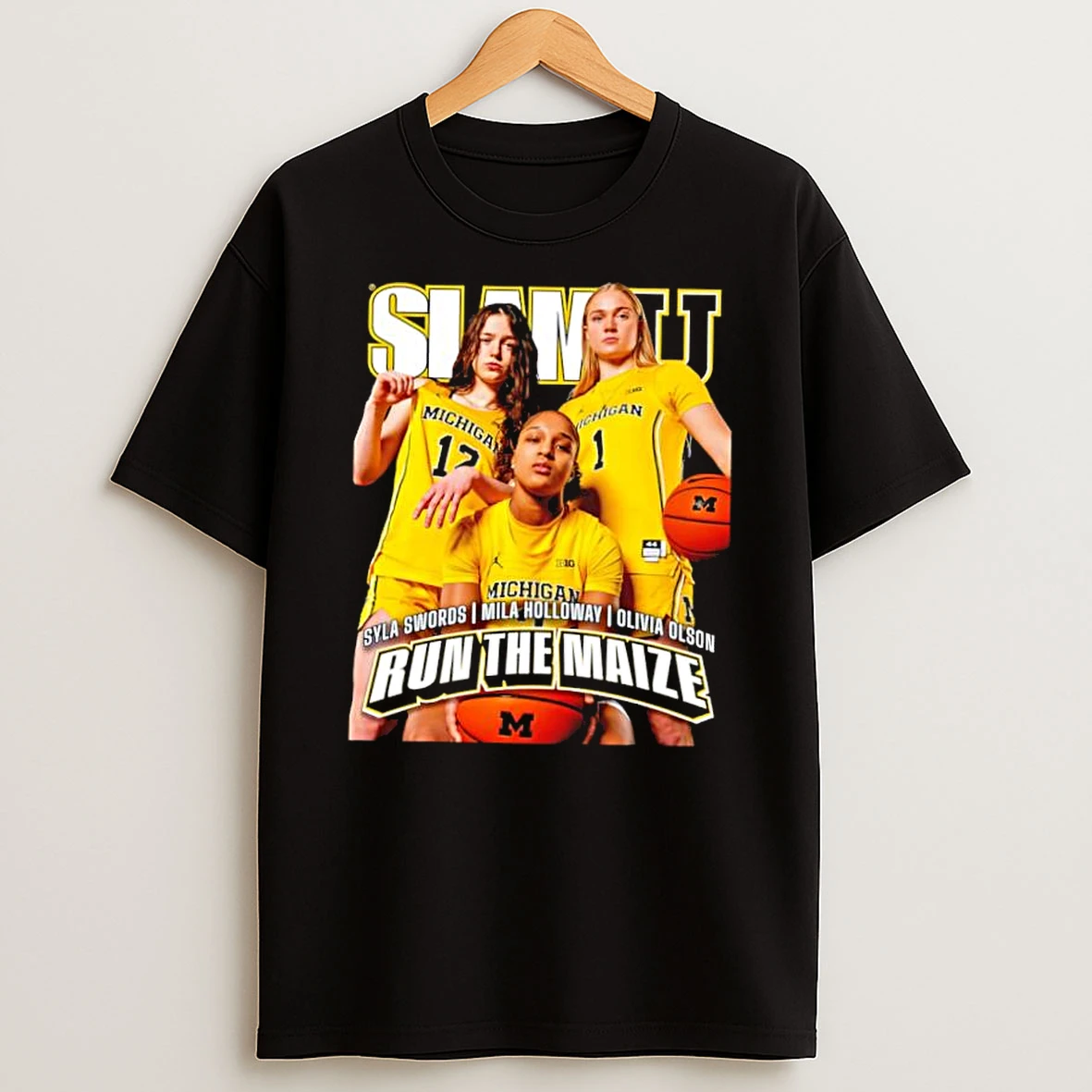 Slam Michigan Syla Swords Mila Holloway Olivia Olson Run The Maize Shirts
