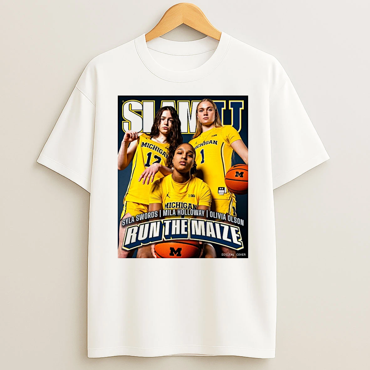 Slam U Syla Swords Mila Holloway And Olivia Olson Wolverines Run The Maize Shirts