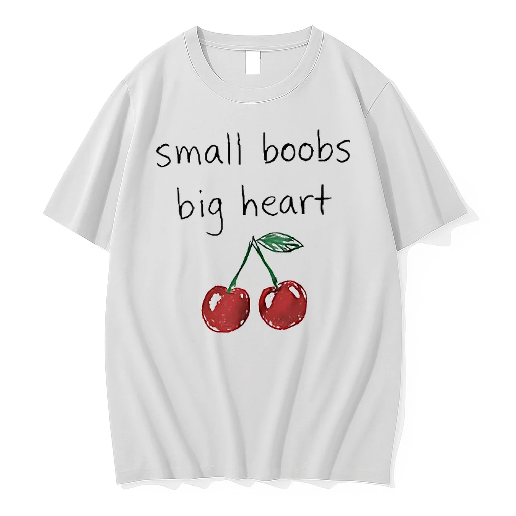 Small Boobs Big Heart Cherry Shirts