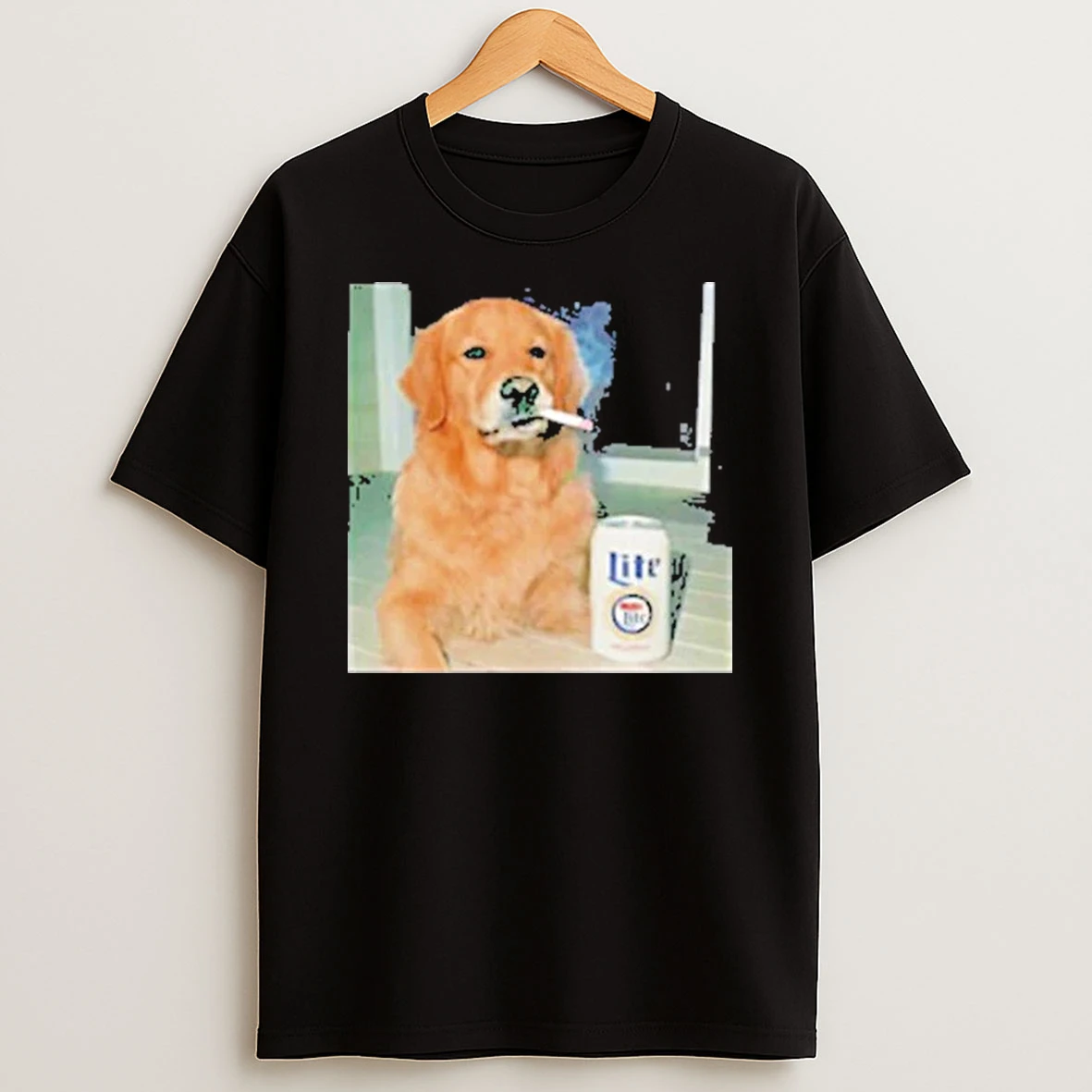 Smoking Golden Retriever Dog 2025 Shirts