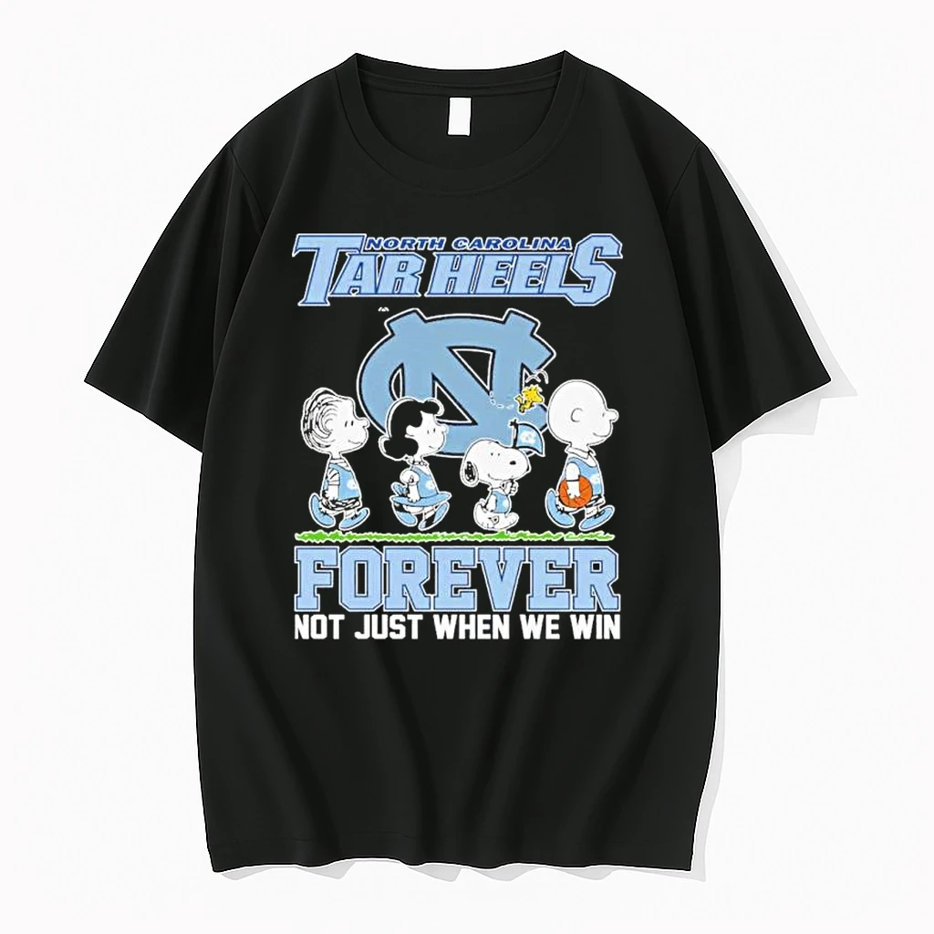 Snoopy And Woodstock Unc Tar Heels Basketball Forever Not Just When We Win Shirts