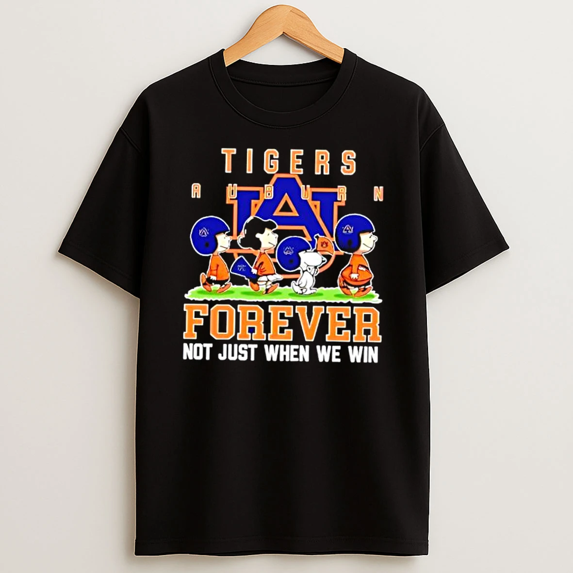 Snoopy Forever Auburn Tigers Shirts