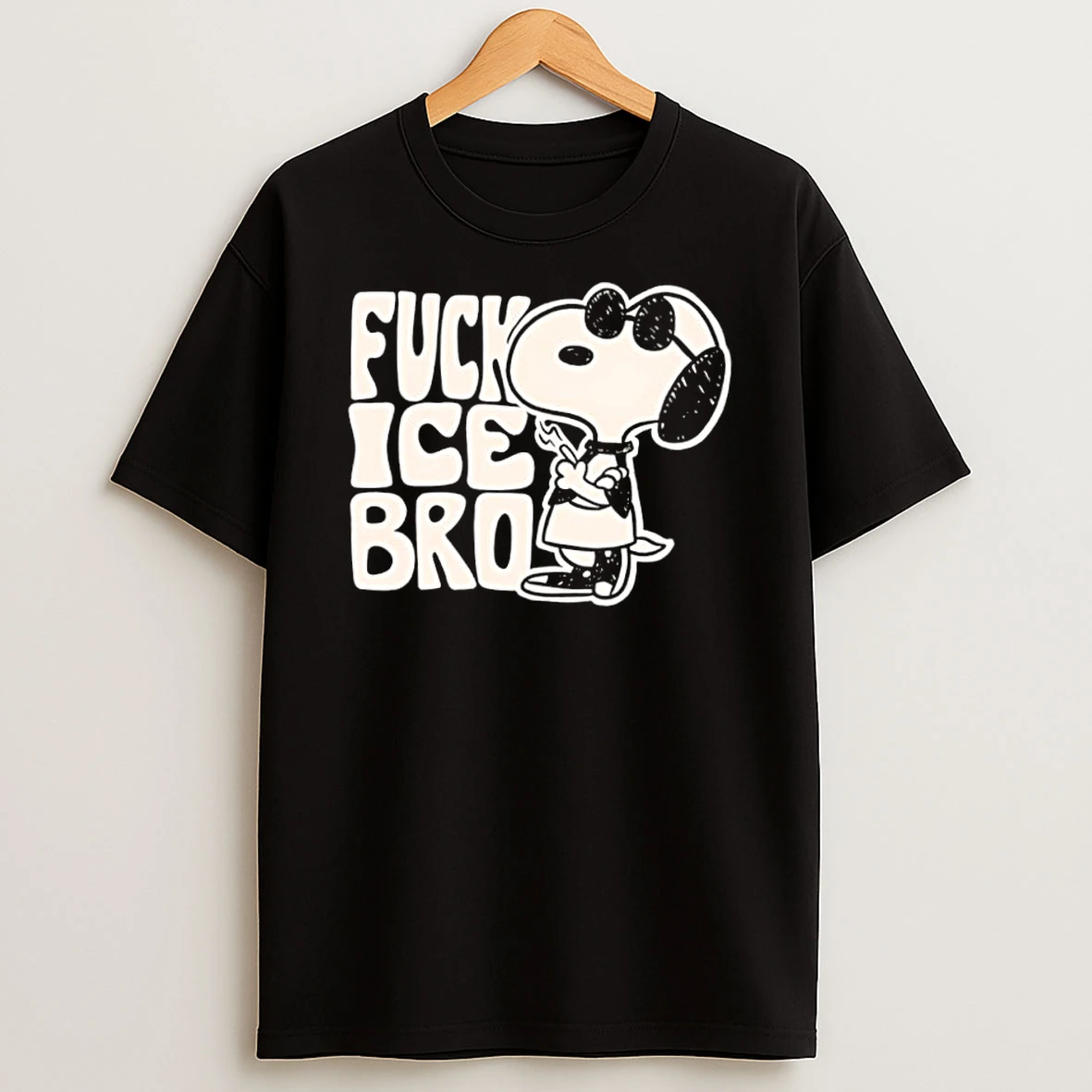 Snoopy Fuck Ice Bro Shirts