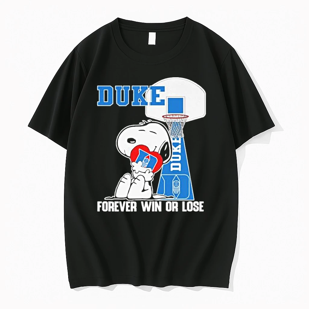 Snoopy Love Duke Blue Devils Forever Win Or Lose Shirts