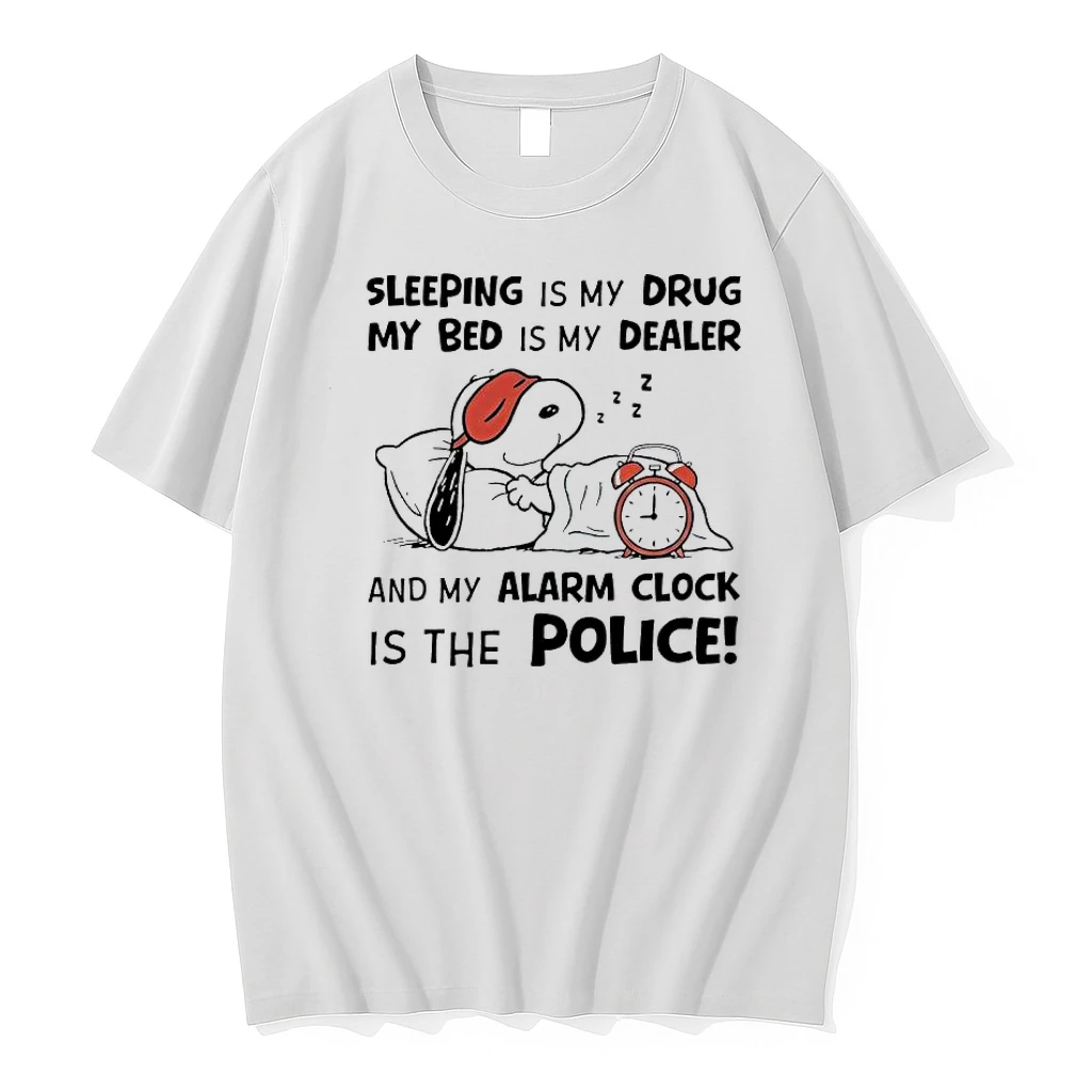 Snoopy Sleeping Is My Drug My Bed Is My Dealer Shirts