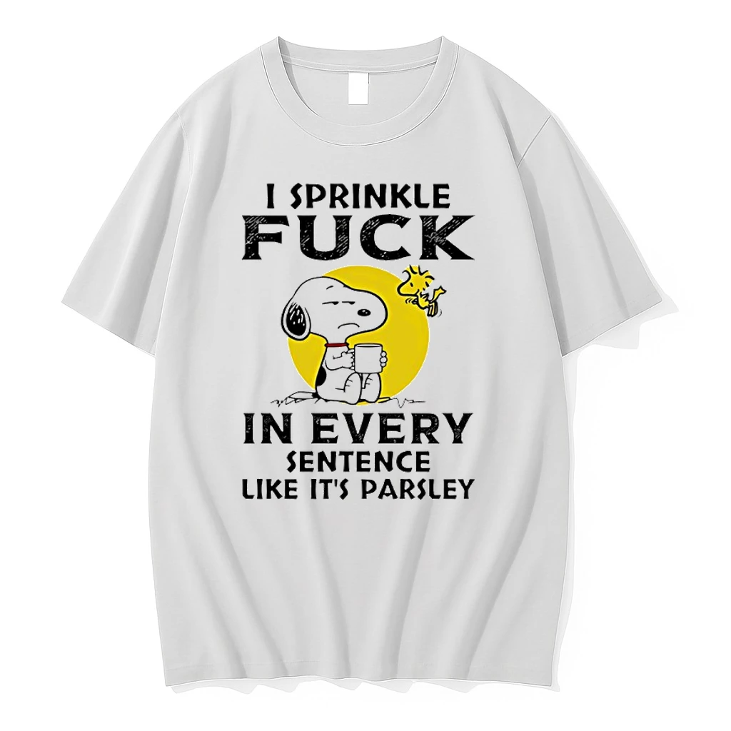 Snoopy And Woodstock I Sprinkle Fuck In Every Sentence Like Its Parsley Shirts