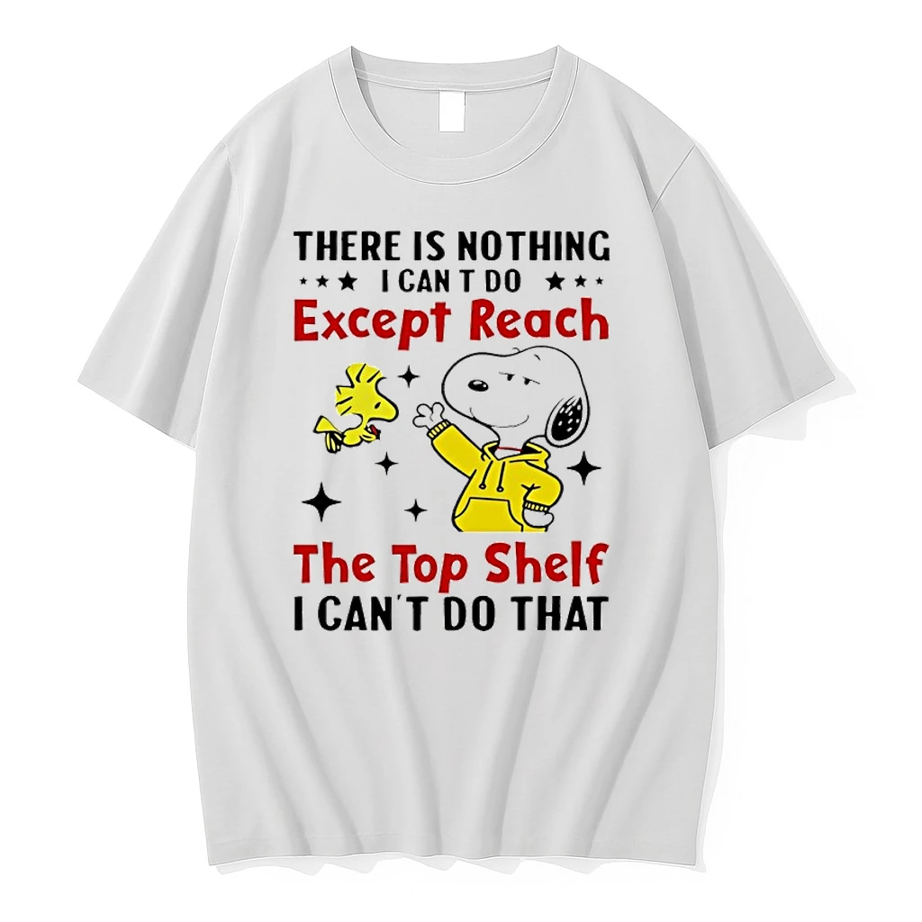 Snoopy And Woodstock There Is Nothing I Can T Do Except Reach The Top Shelf I Cant Do That Shirts