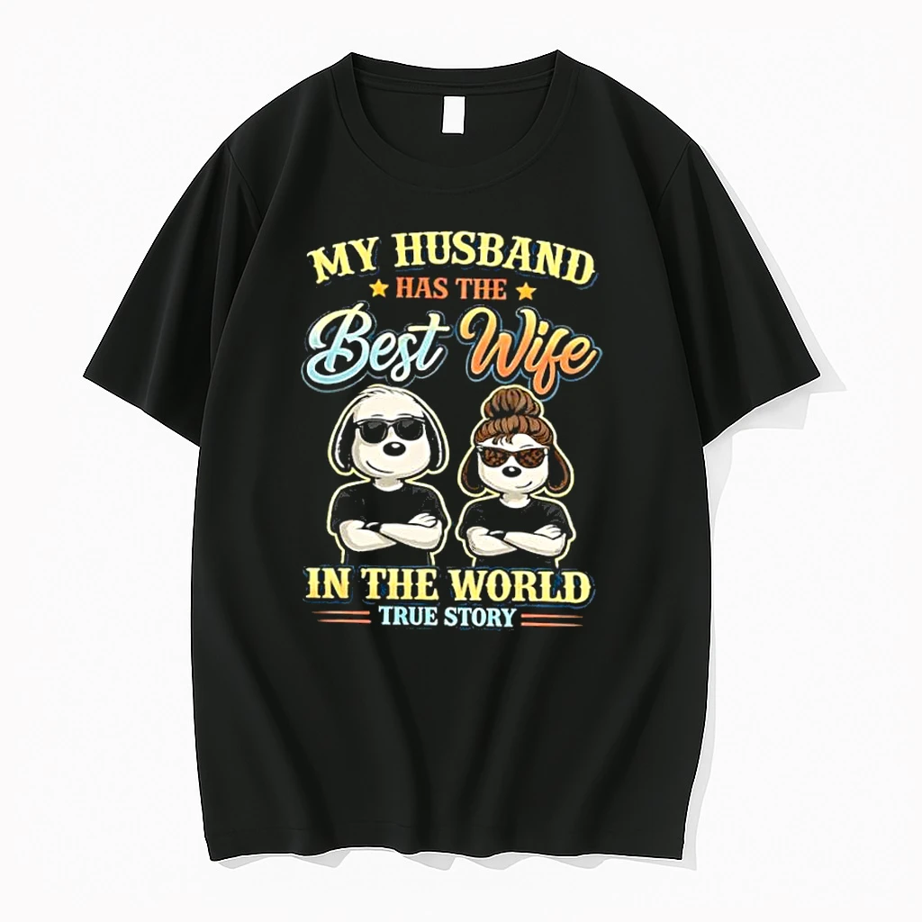 Snoopy My Husband Has The Best Wife In The World True Story Shirts