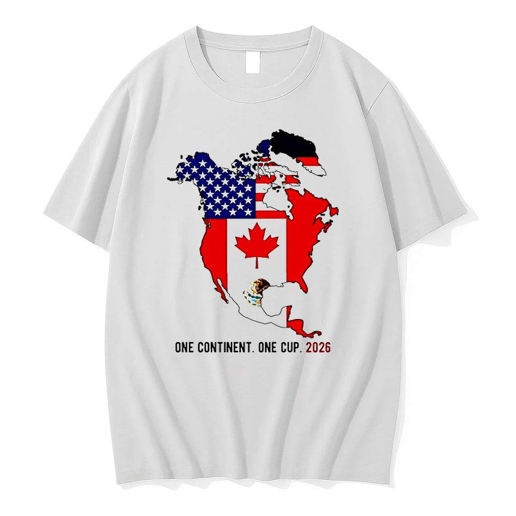 Soccer Usa Canada Mexico One Continent One Cup 2026 Shirts