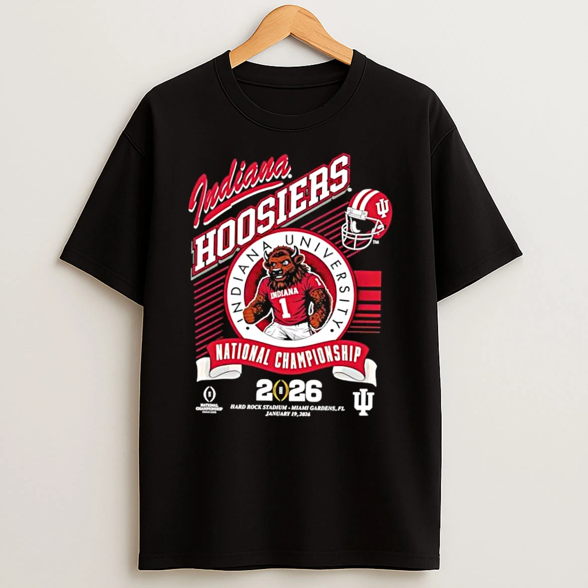 Something Inked Adult Indiana Hoosiers Mascot 2026 Cfp National Championship Shirts