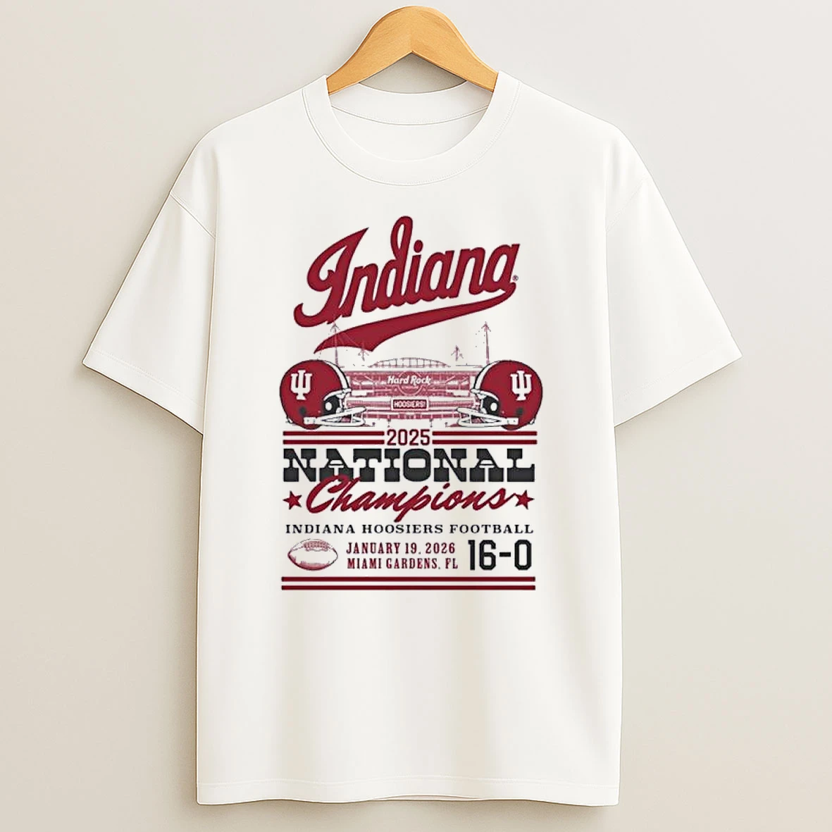 Something Inked Indiana Hoosiers 2025 College Football National Champions Script Stadium Shirts