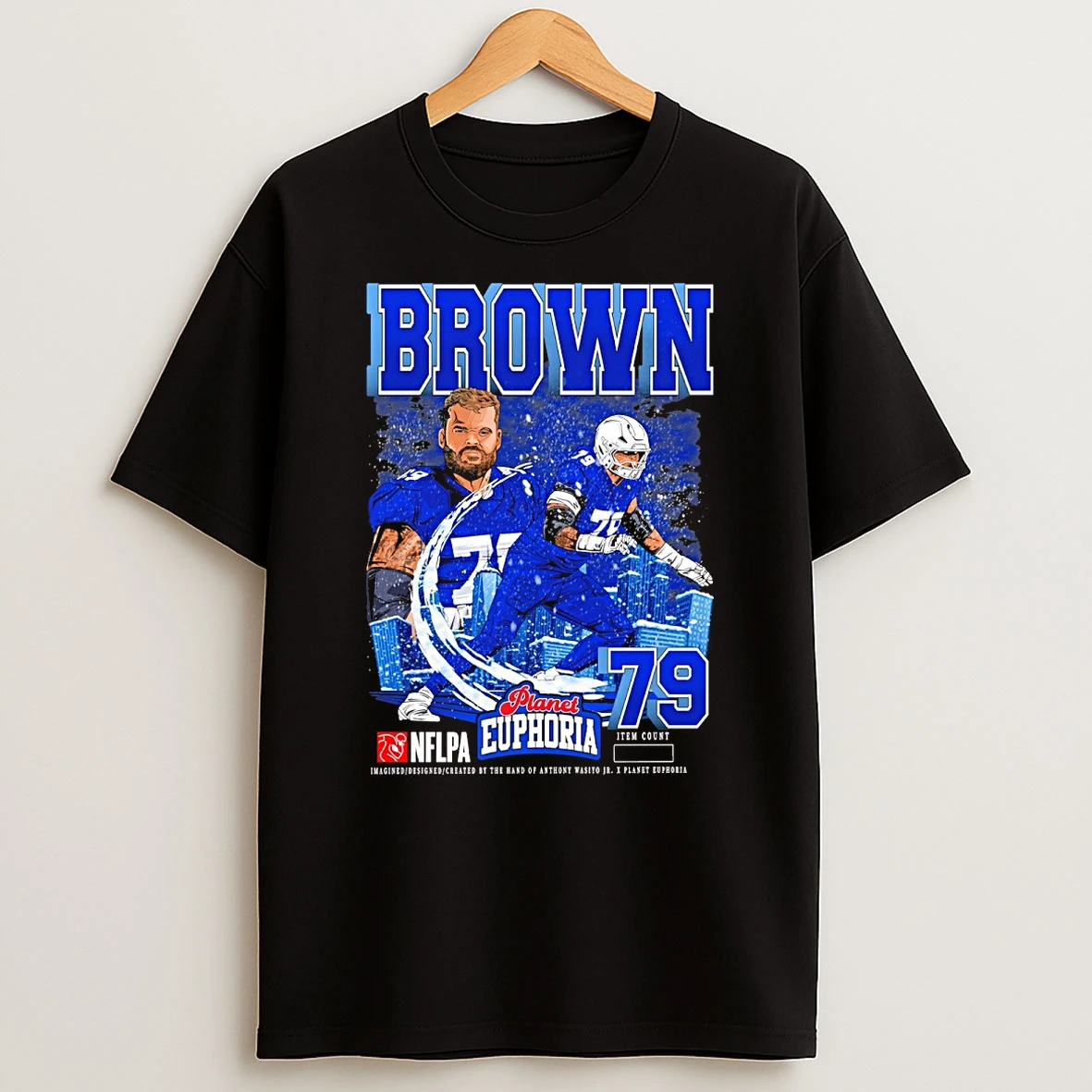 Spencer Brown Buffalo Bills Nfl 2026 Planet Euphoria Artwork Shirts