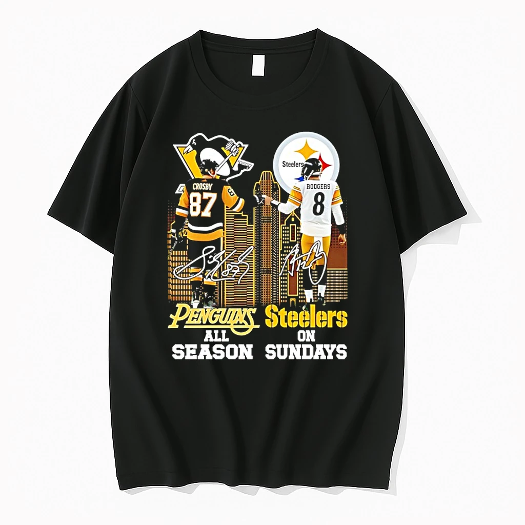Sports In City Pittsburgh Penguins All Season And Steelers On Sundays Skyline Signatures Shirts