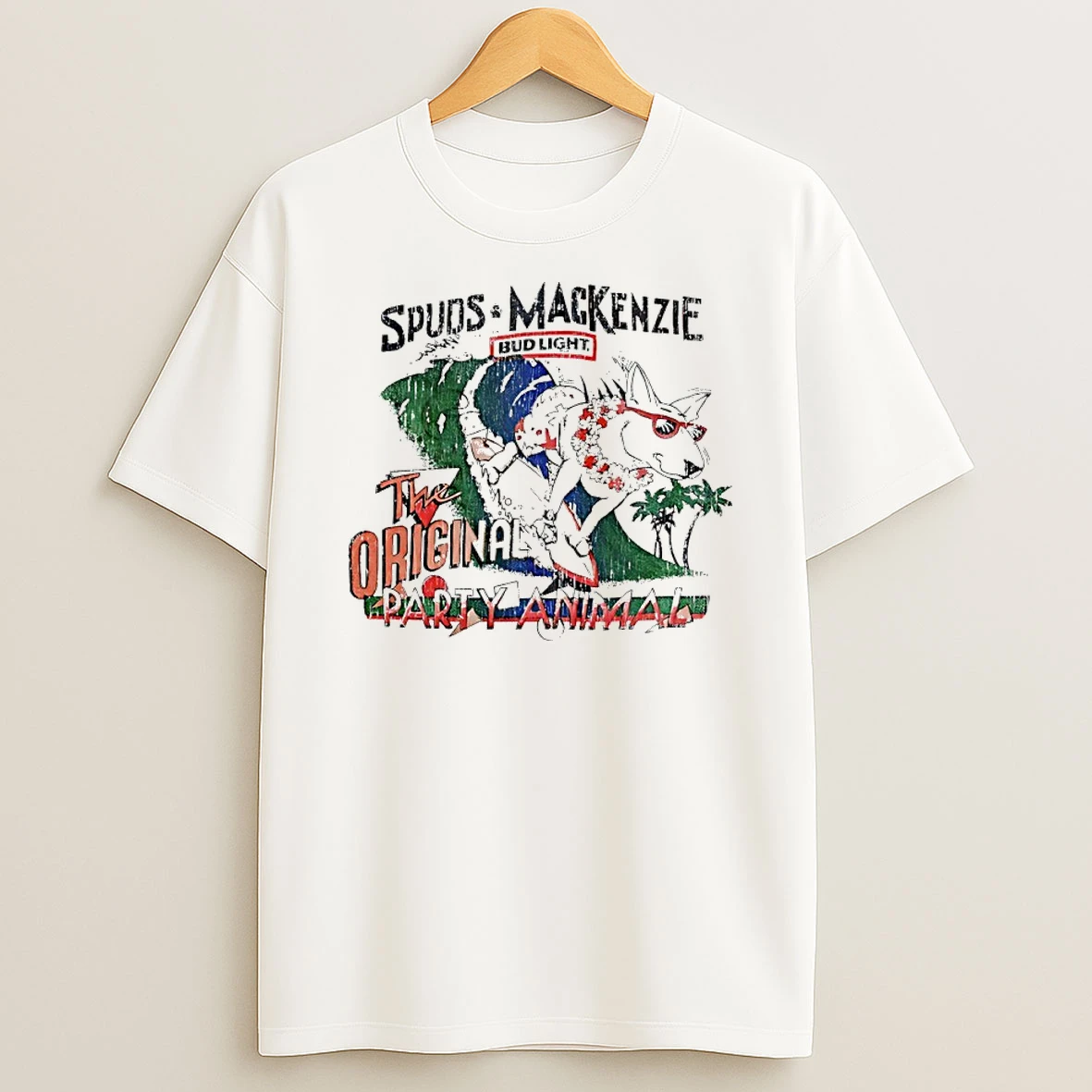 Spuds Mackenzie Bud Light The Party Animal Shirts