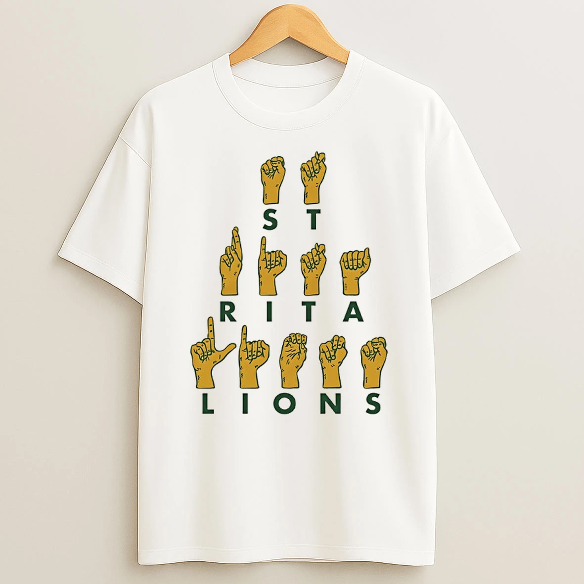 St Rita Lions Sign Asl Shirts