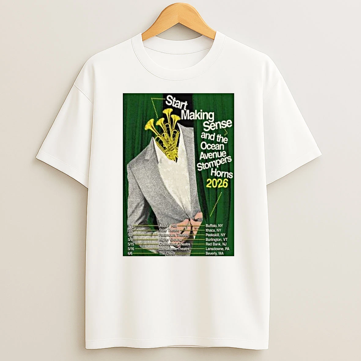Start Making Sense And Ocean Avenue Stompers Horns Tour 2026 Shirts