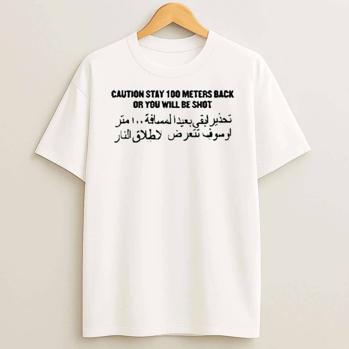 Stay Back Social Distancing Caution Stay 100 Meters Back Or You Will Be Shot Shirts