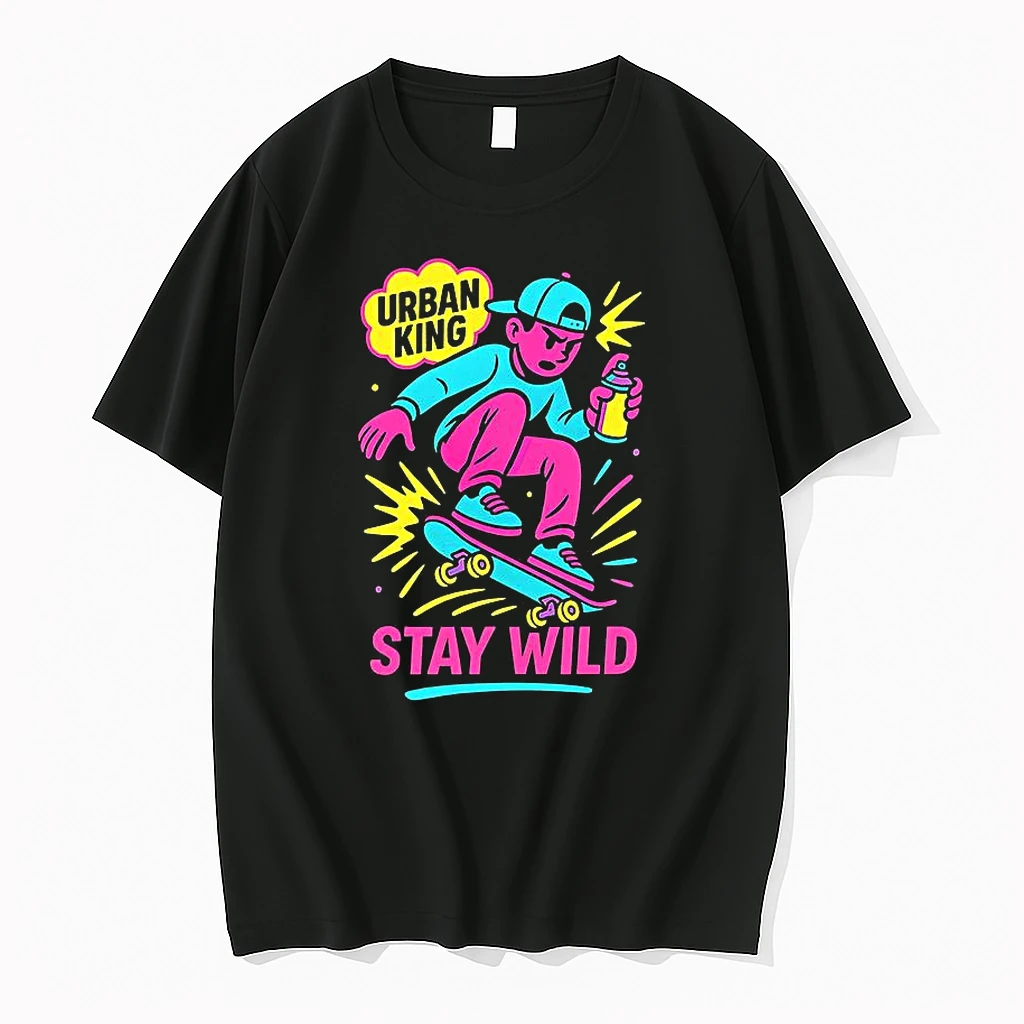 Stay Wild Urban Graffiti Skater Woman Shirts