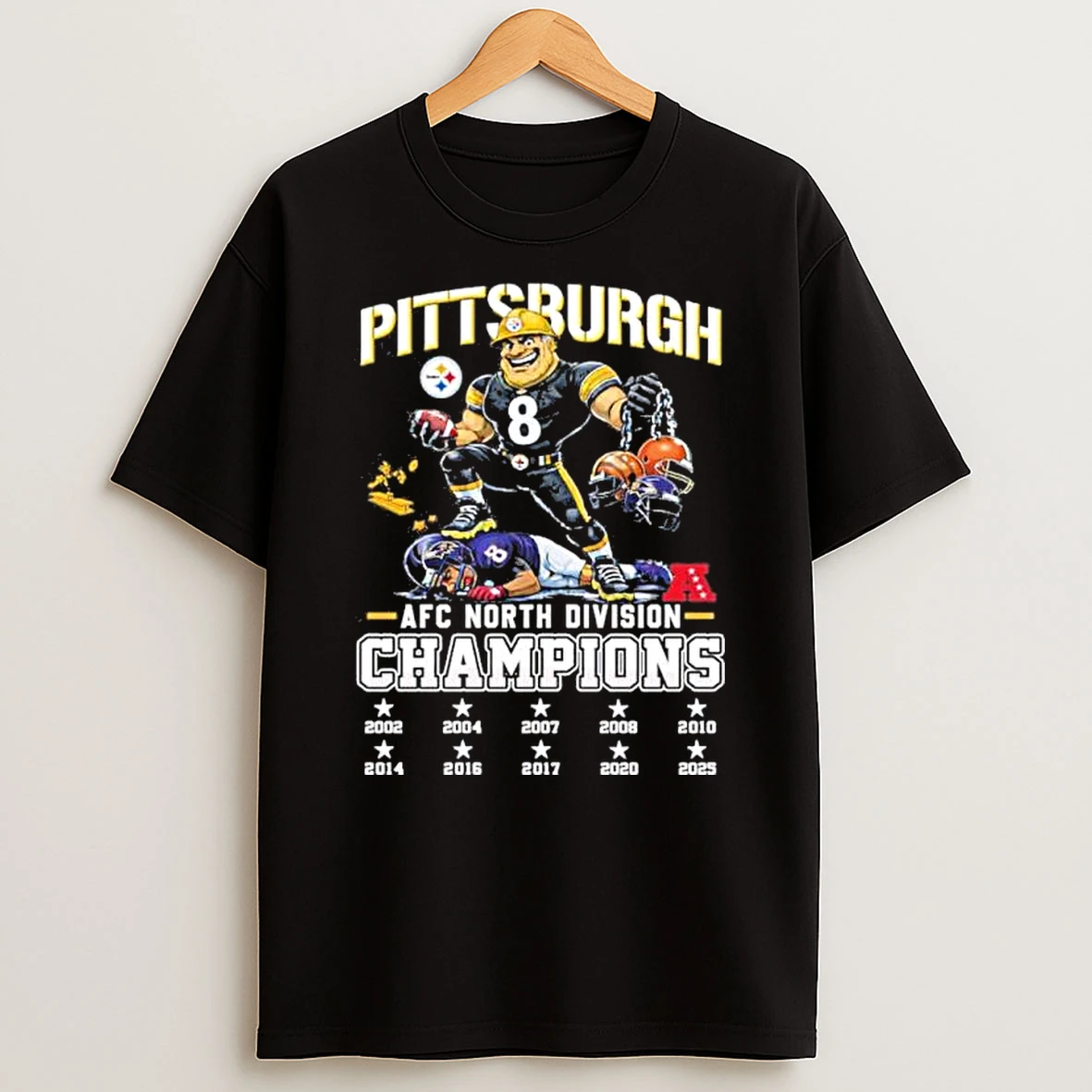 Steelers Afc North Champions Mascot Shirts