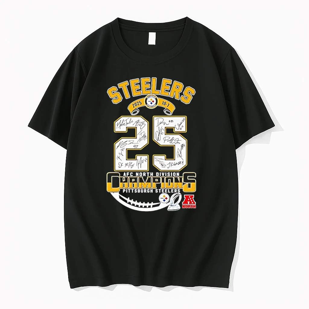 Steelers Football 2025 10 7 Afc North Division Champions Shirts