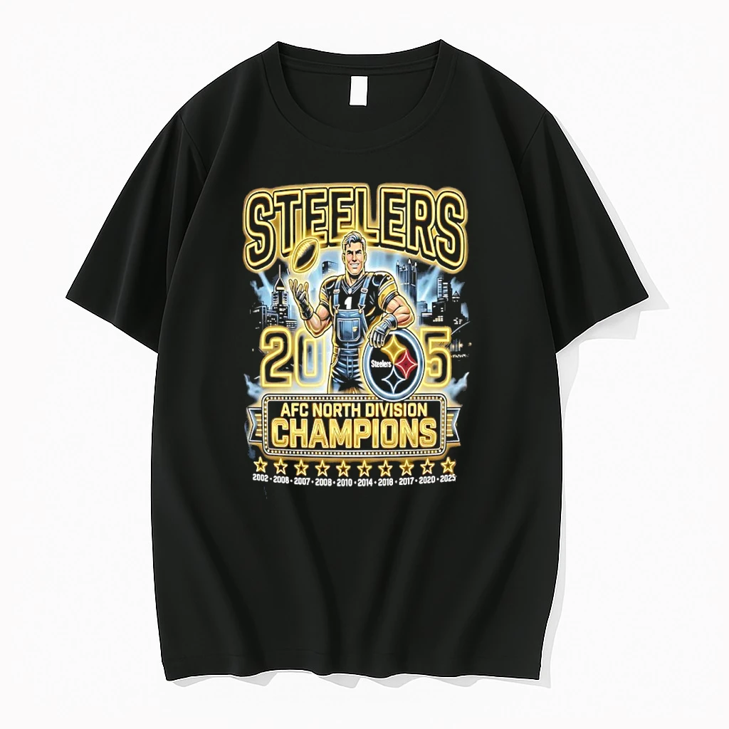 Steelers Iron City Football 2025 Afc North Division Champions Shirts