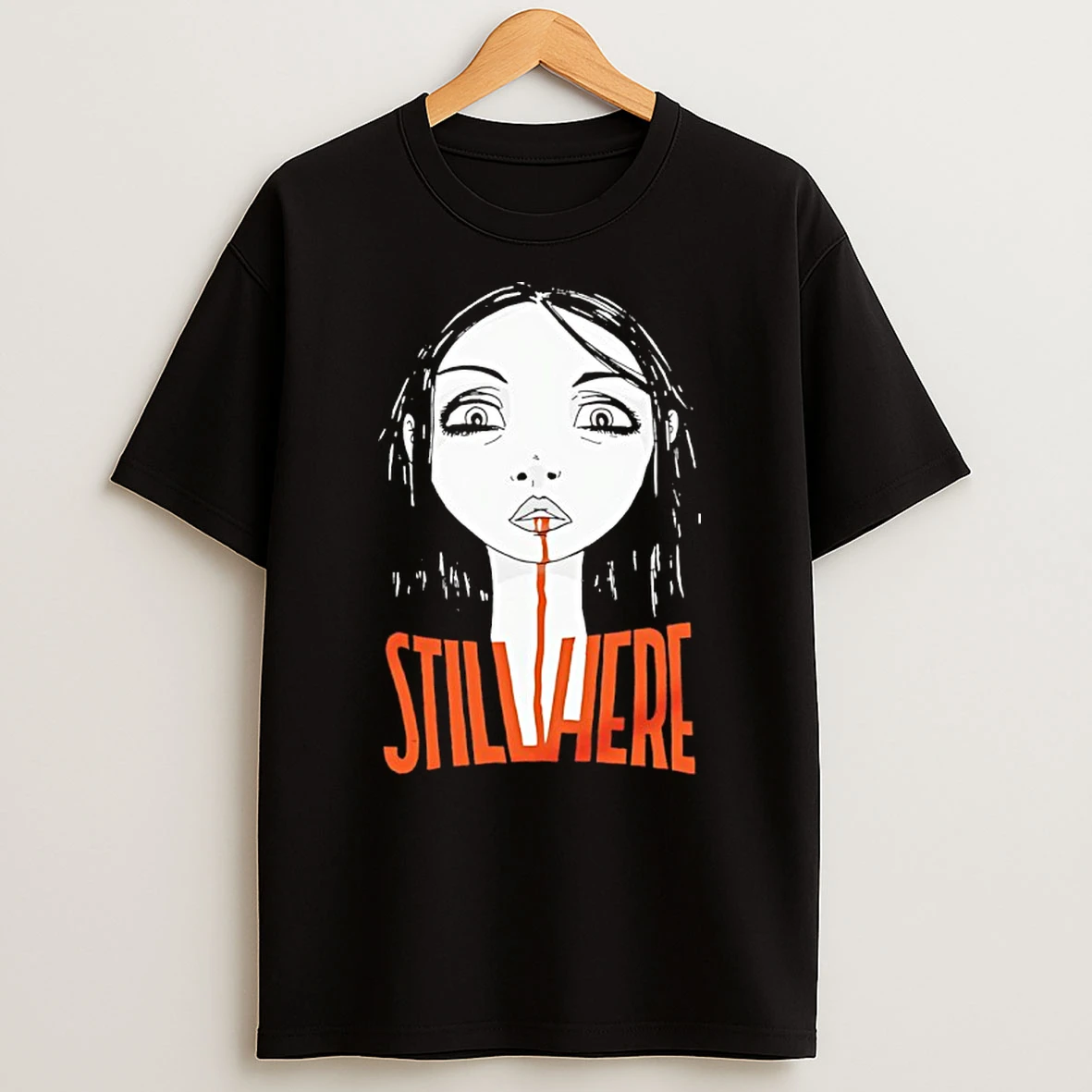 Still Here Cartoon Shirts