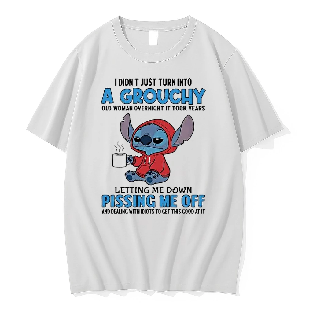 Stitch I Didnt Just Turn Into A Grouchy Old Woman Overnight It Took Years Shirts