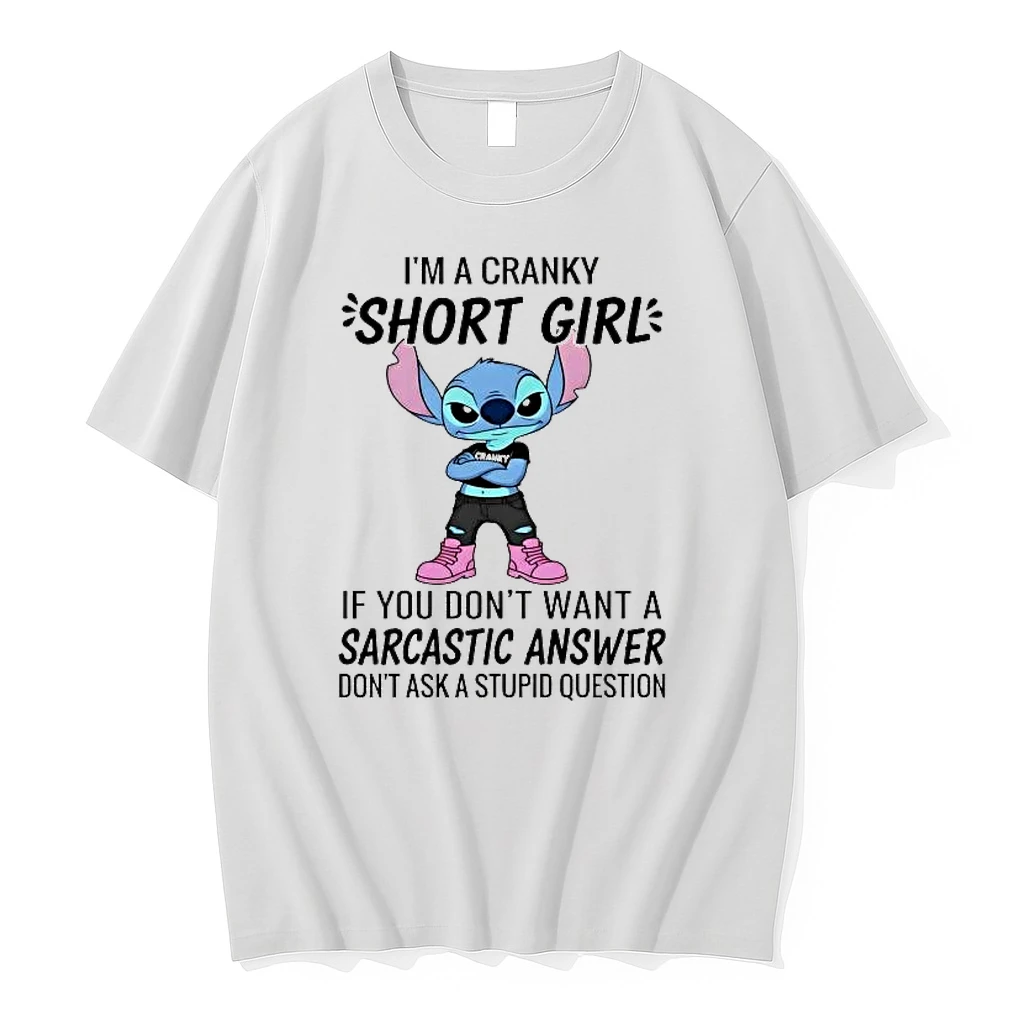 Stitch Im A Cranky Short Girl Shirts