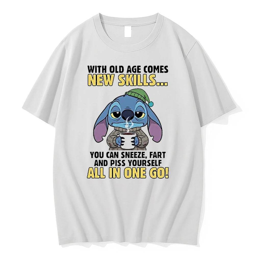 Stitch With Old Age Comes New Skills All In One Go Shirts