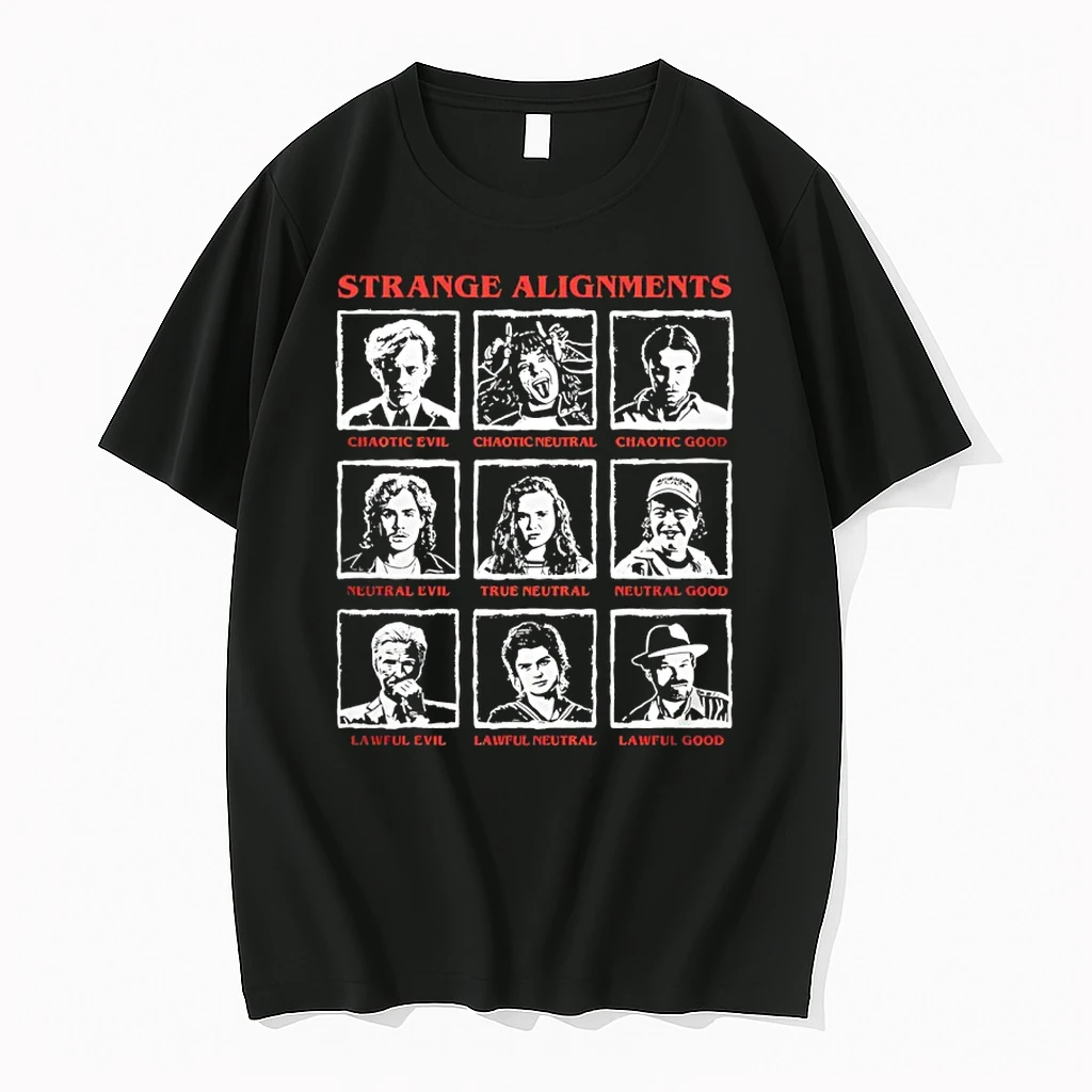 Strange Alignment Chaotic Evil Neutral Evil Stranger Things Tv Series Characters Shirts